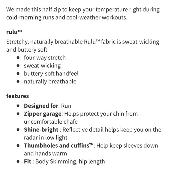 Lululemon Run Briskly 1/2 Zip - Size 4 - Picture 8 of 12